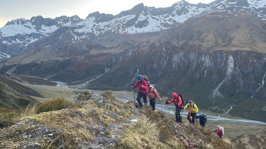 Test Your Limits team climbing in New Zealand's South Island